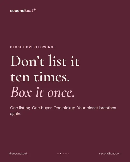 SecondKoat post: Don’t list it ten times. Box it once.