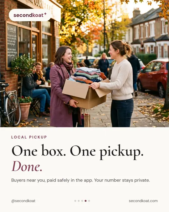 SecondKoat post: One box. One pickup. Done.